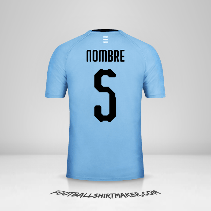 Jersey Uruguay 2018 -  nombre - 5