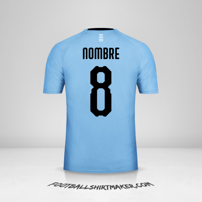 Jersey Uruguay 2018 -  nombre - 8