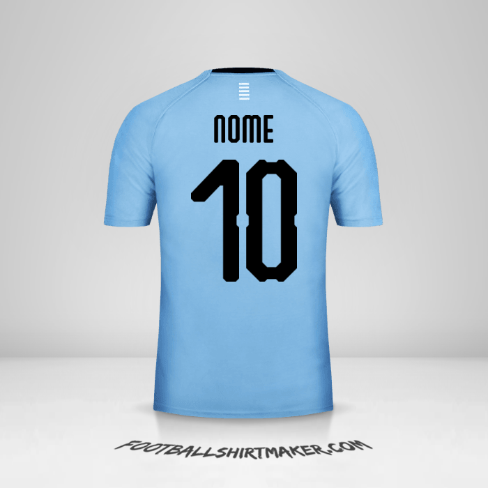 Maglia Uruguay 2018 -  nome - 10