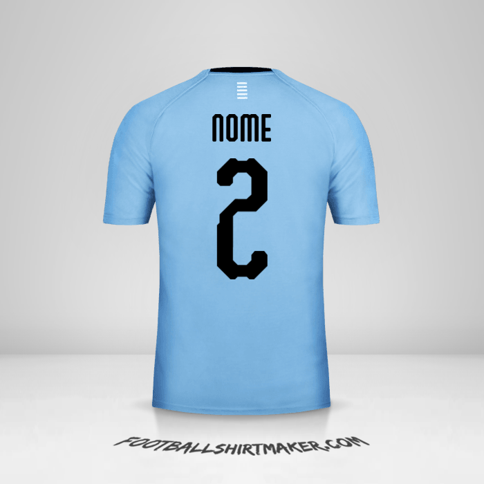 Maglia Uruguay 2018 -  nome - 2