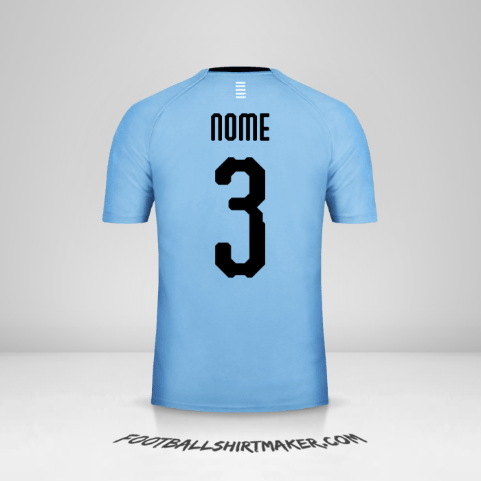 Maglia Uruguay 2018 -  nome - 3