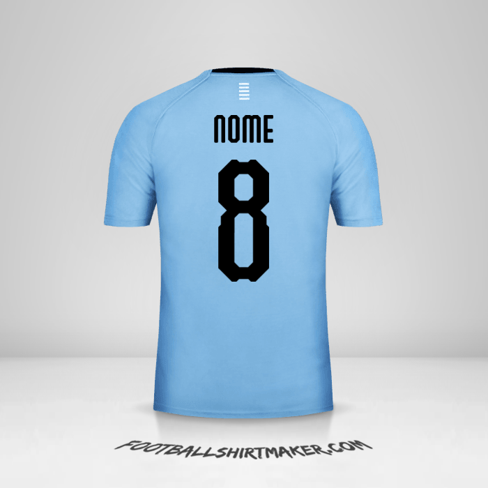 Camisola Uruguai 2018 -  nome - 8