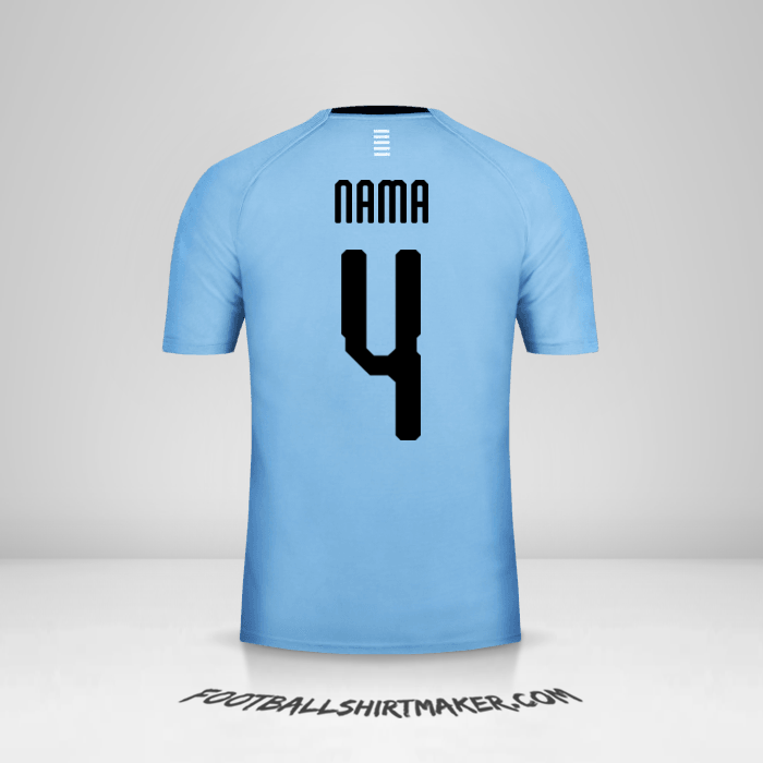 Jersey Uruguay 2018 -  nama - 4