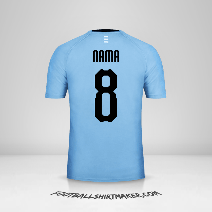 Jersey Uruguay 2018 -  nama - 8