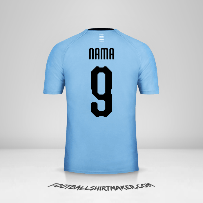 Jersey Uruguay 2018 -  nama - 9