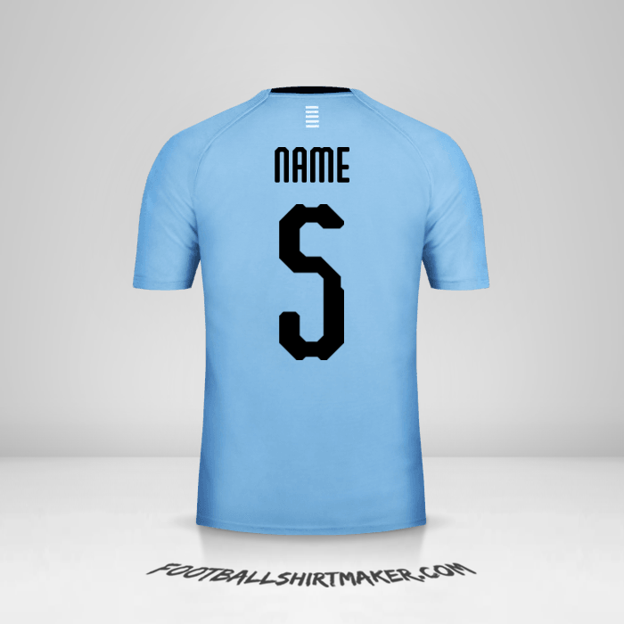 Shirt Uruguay 2018 -  name - 5