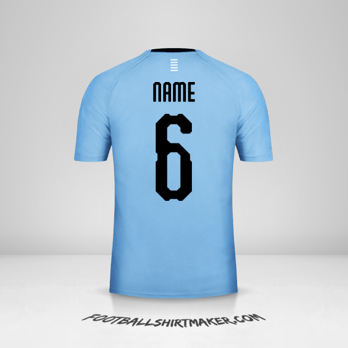 Jersey Uruguay 2018 -  name - 6