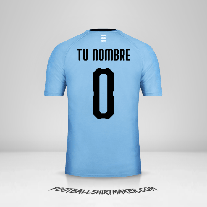 Camiseta Uruguay 2018 -  tu nombre - 0
