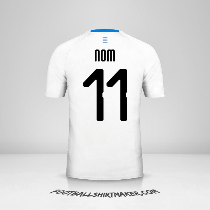 Maillot Uruguay 2018 Extérieur -  nom - 11