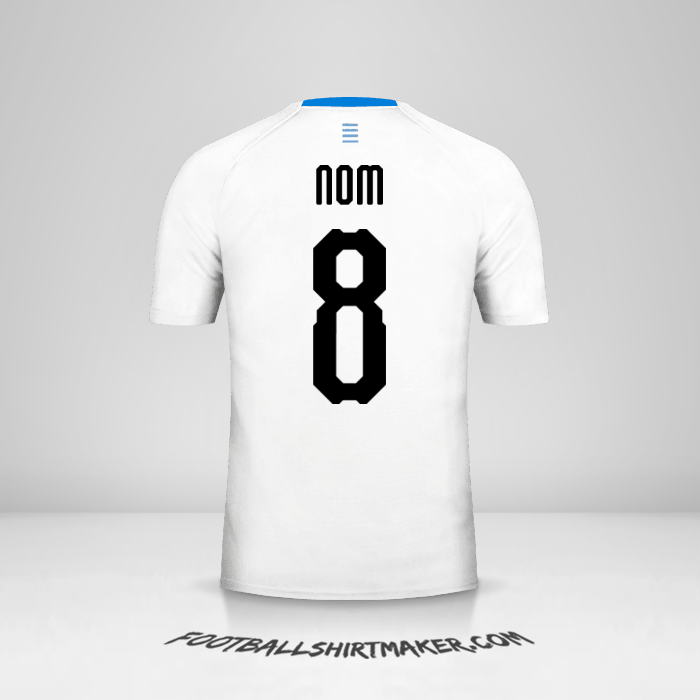 Maillot Uruguay 2018 Extérieur -  nom - 8