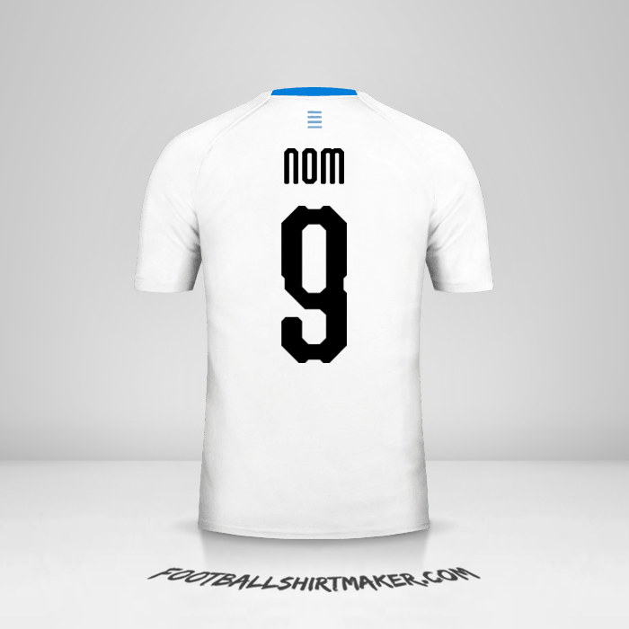 Maillot Uruguay 2018 Extérieur -  nom - 9