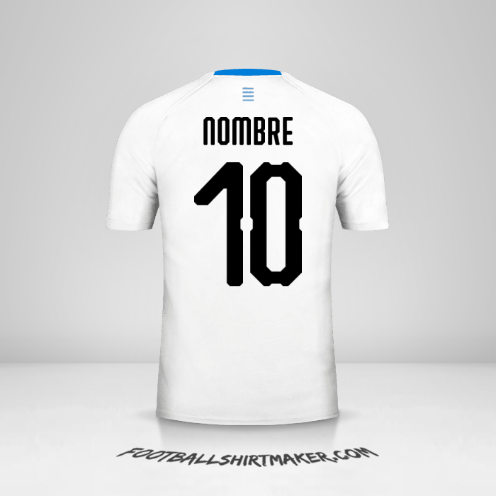 Camiseta Uruguay 2018 Visita -  nombre - 10