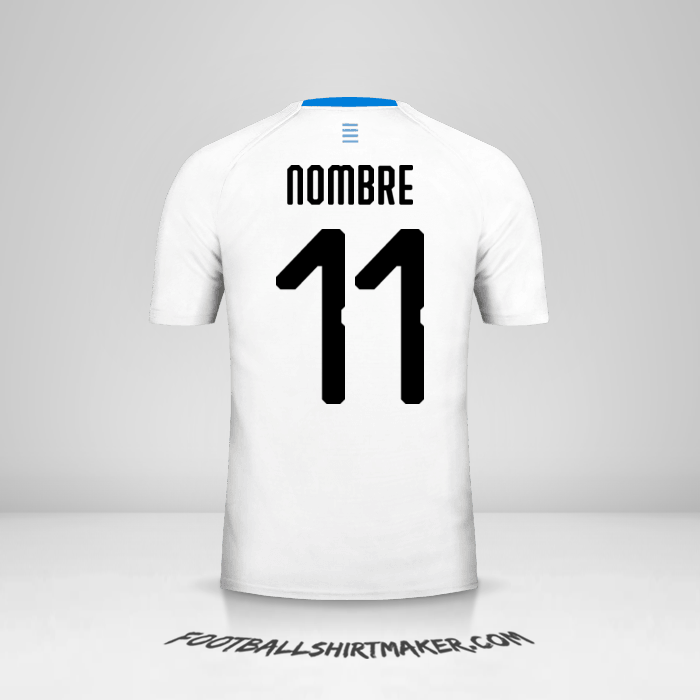 Jersey Uruguay 2018 Visita -  nombre - 11