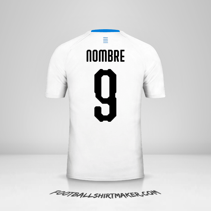 Jersey Uruguay 2018 Visita -  nombre - 9