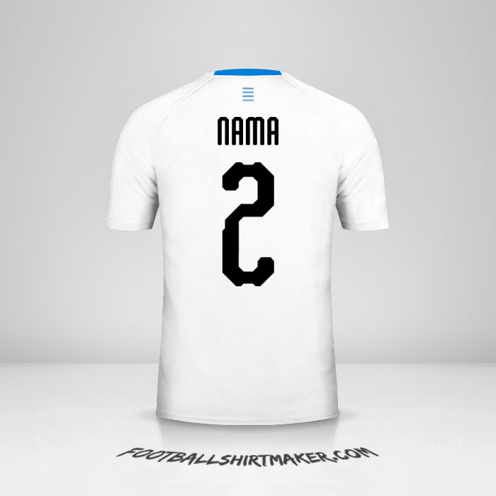 Jersey Uruguay 2018 Alternatif -  nama - 2