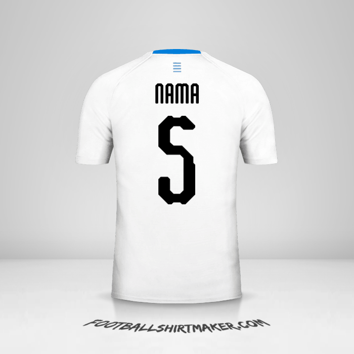 Jersey Uruguay 2018 Alternatif -  nama - 5