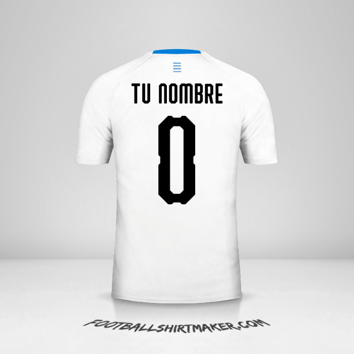 Camiseta Uruguay 2018 II -  tu nombre - 0
