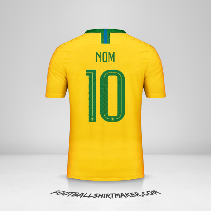 Maillot Brésil 2018 -  nom - 10