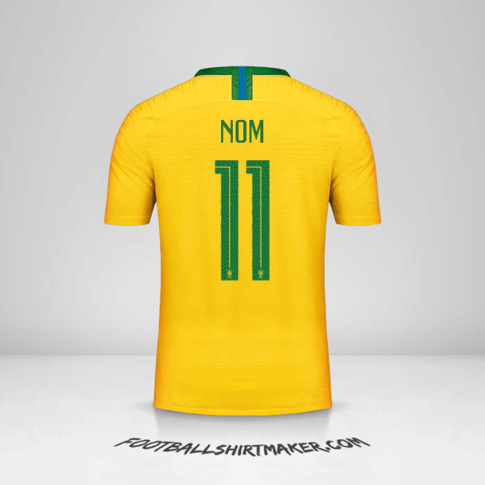 Maillot Brésil 2018 -  nom - 11