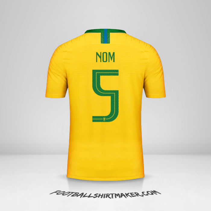 Maillot Brésil 2018 -  nom - 5