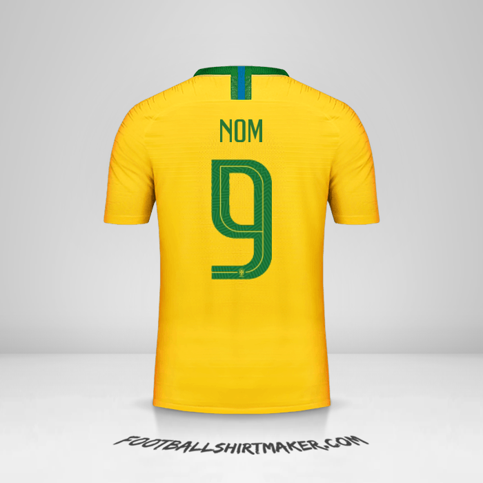Maillot Brésil 2018 -  nom - 9