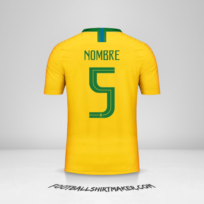Jersey Brasil 2018 -  nombre - 5