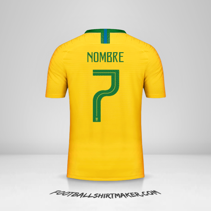 Jersey Brasil 2018 -  nombre - 7