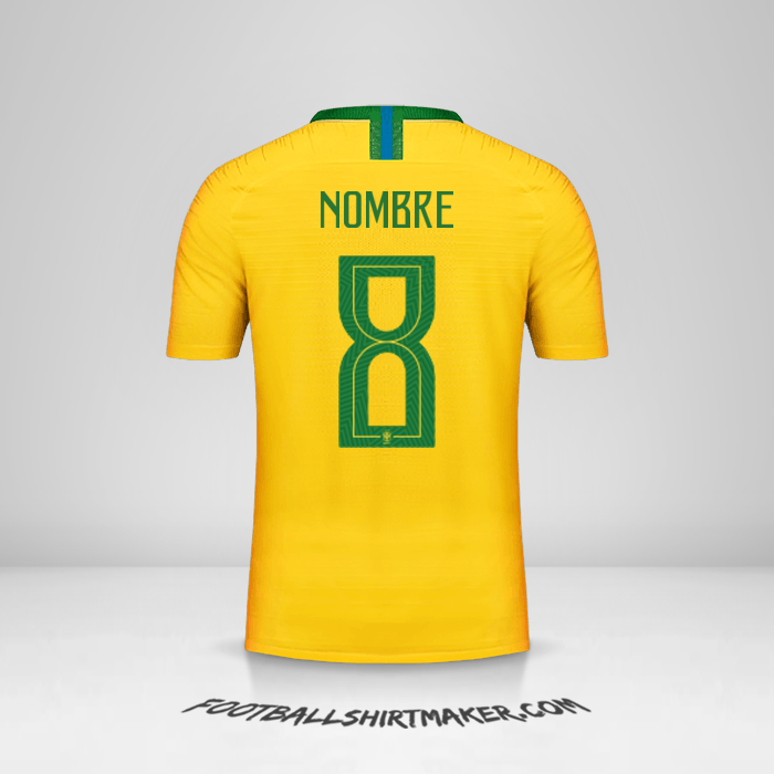 Jersey Brasil 2018 -  nombre - 8