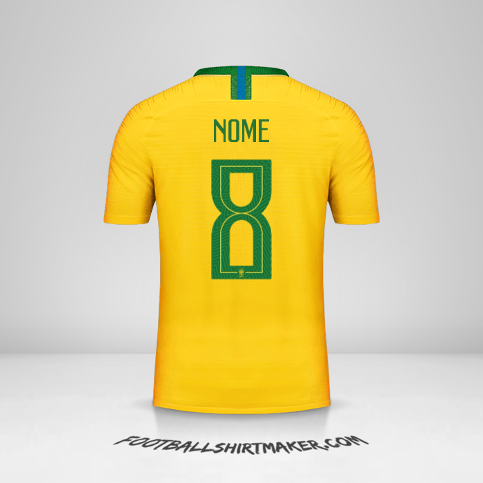 Camisola Brasil 2018 -  nome - 8
