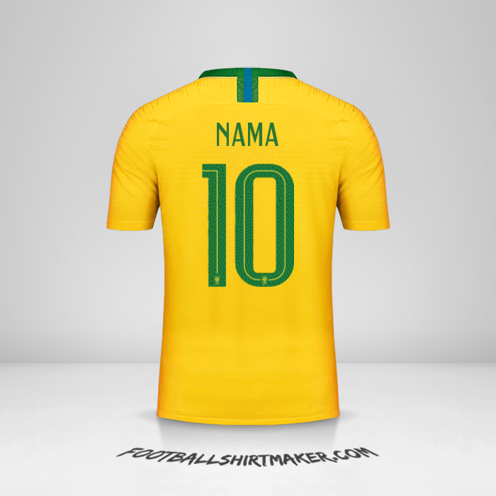 Jersey Brasil 2018 -  nama - 10