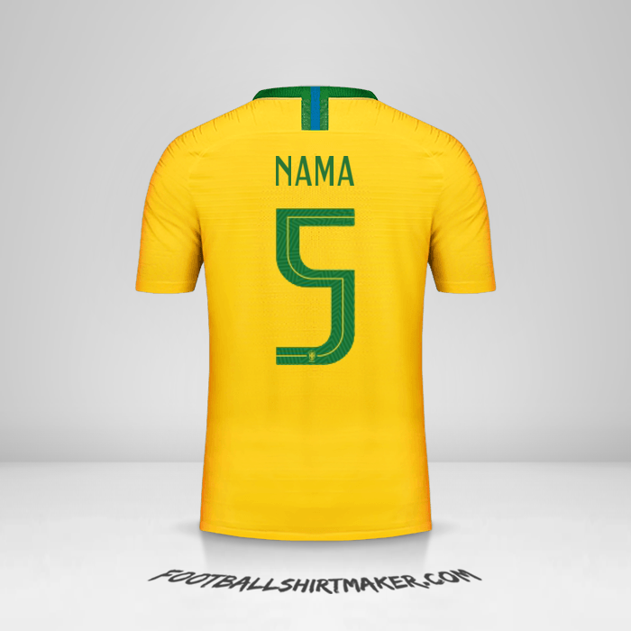 Jersey Brasil 2018 -  nama - 5