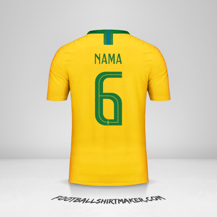 Jersey Brasil 2018 -  nama - 6