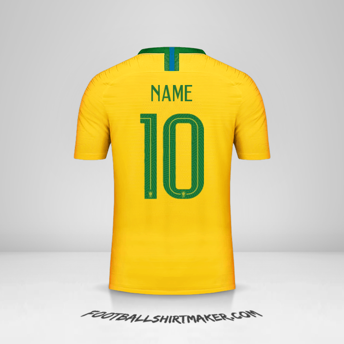 Shirt Brazil 2018 -  name - 10