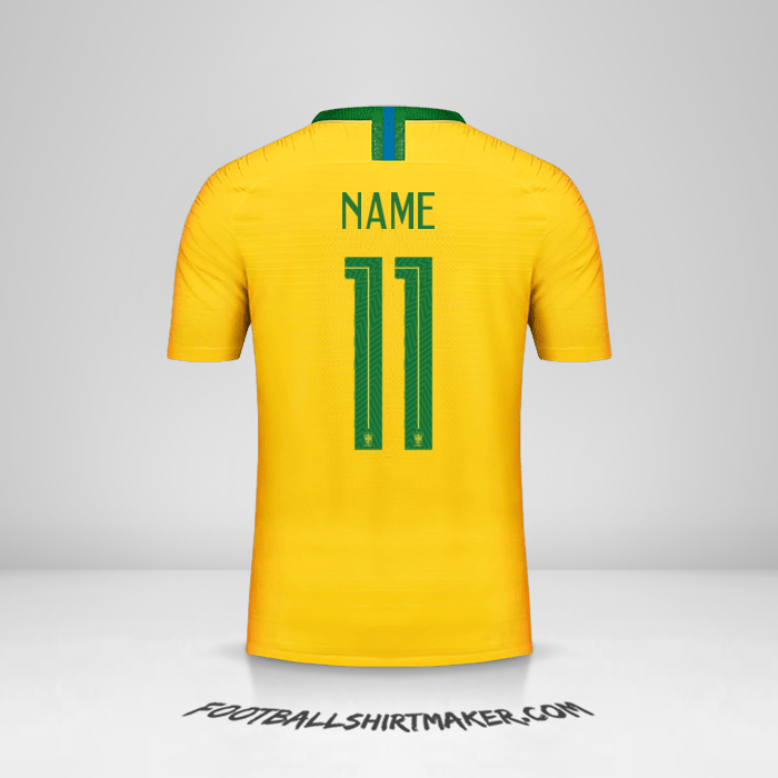 Jersey Brazil 2018 -  name - 11