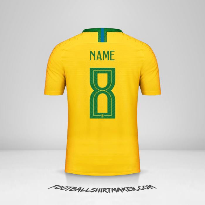 Shirt Brazil 2018 -  name - 8