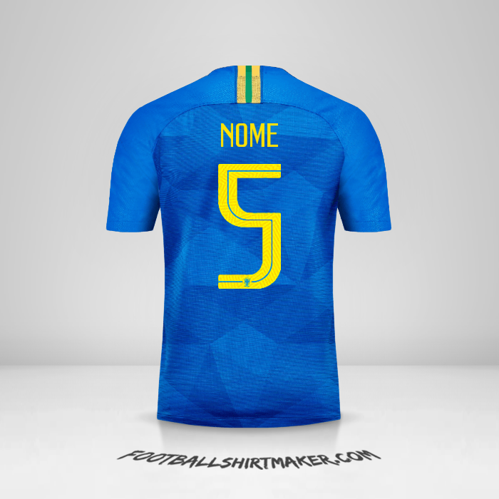 Camisola Brasil 2018/19 Alternativa -  nome - 5