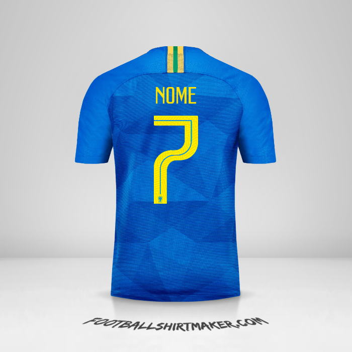 Camisa Brasil 2018/19 Alternativa -  nome - 7