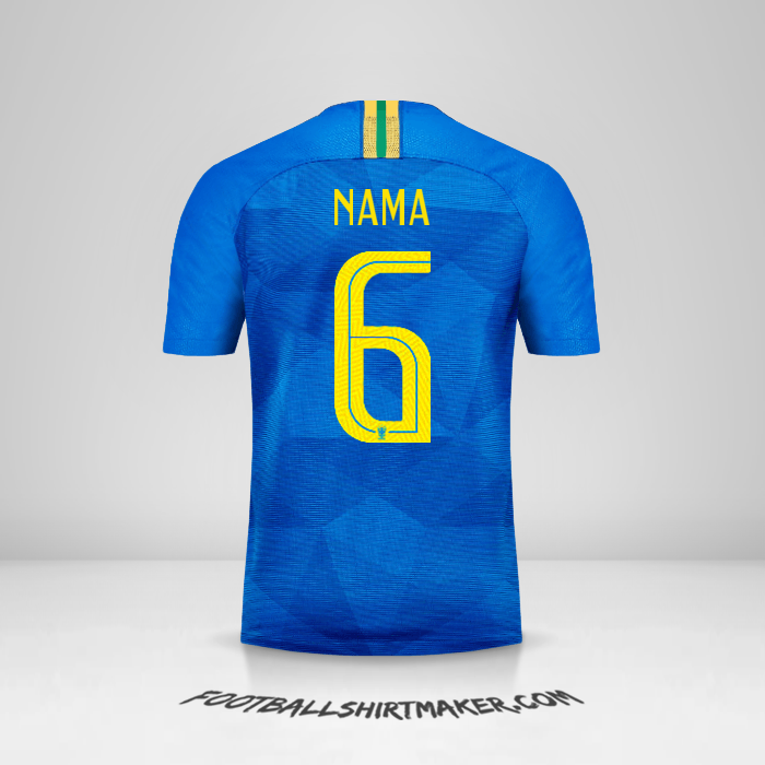 Jersey Brasil 2018/19 Alternatif -  nama - 6