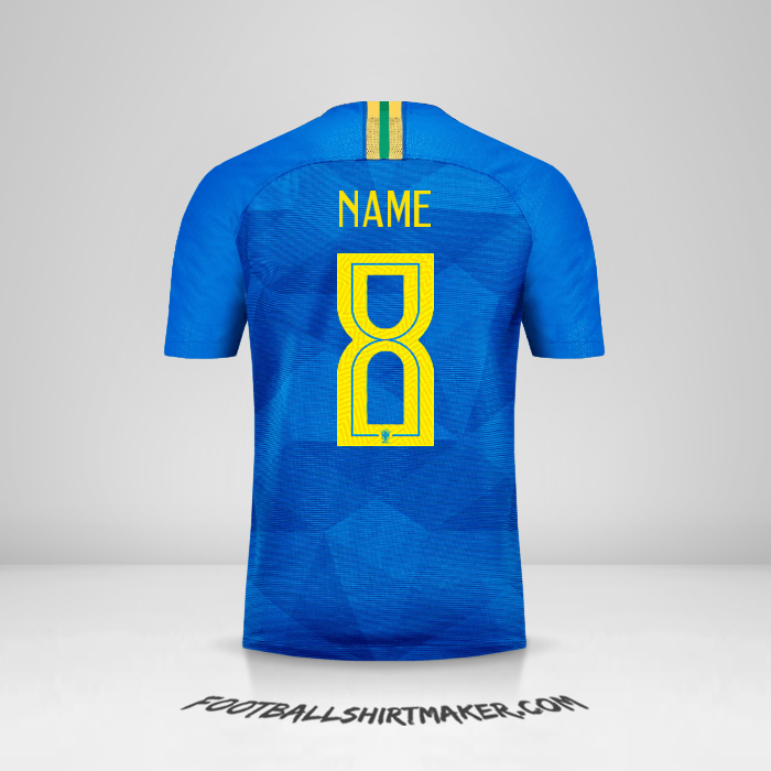 Shirt Brazil 2018/19 Away -  name - 8
