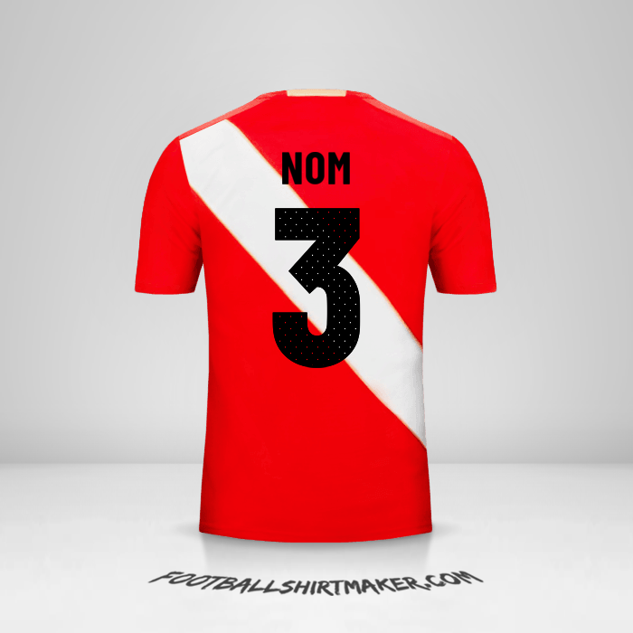Maillot Pérou 2018 Extérieur -  nom - 3