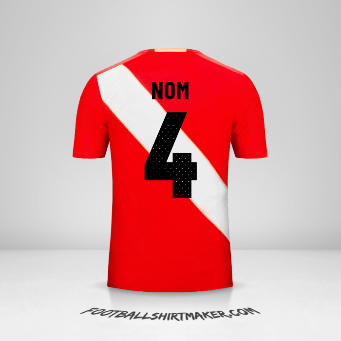 Maillot Pérou 2018 Extérieur -  nom - 4