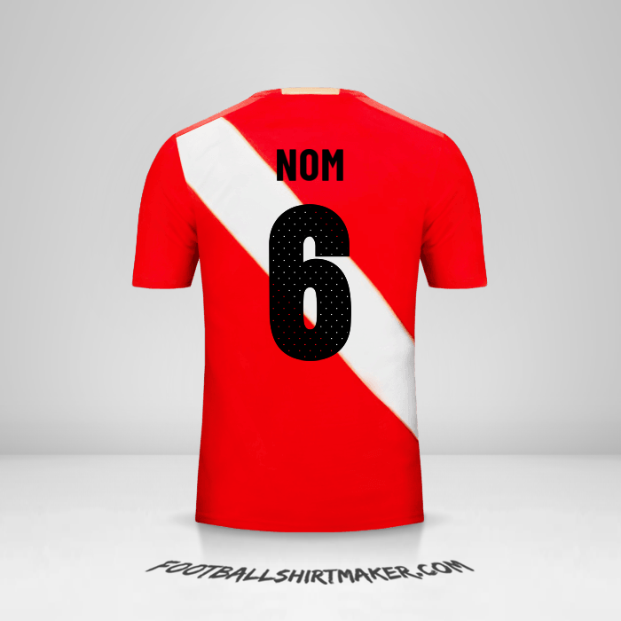 Maillot Pérou 2018 Extérieur -  nom - 6