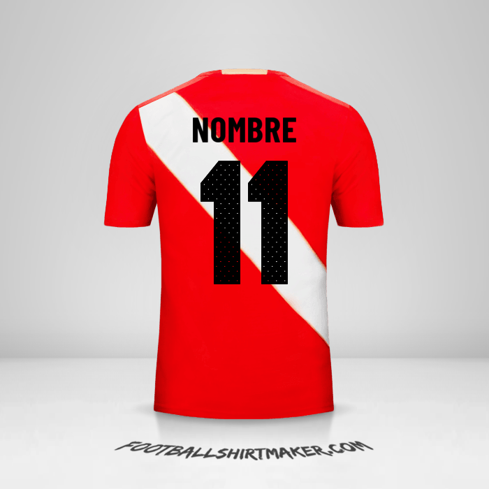 Jersey Peru 2018 Visita -  nombre - 11