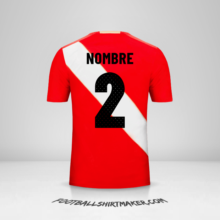 Jersey Peru 2018 Visita -  nombre - 2