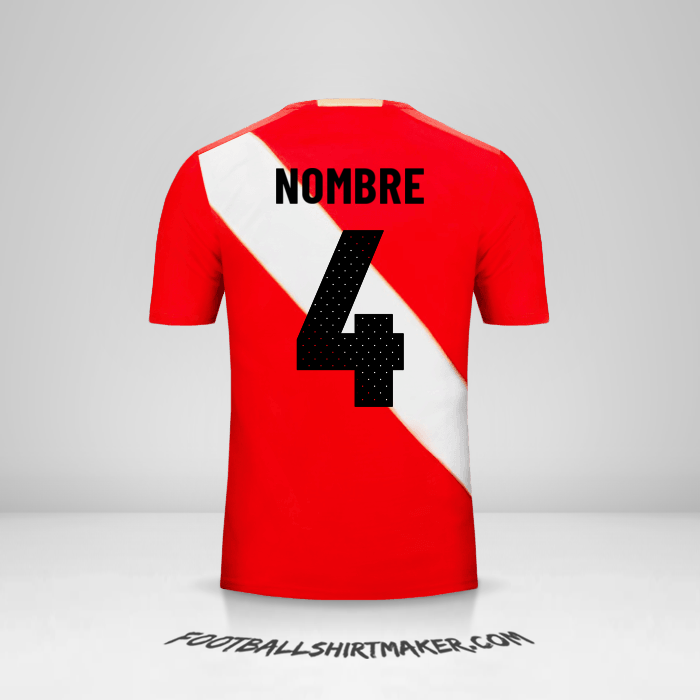 Jersey Peru 2018 Visita -  nombre - 4