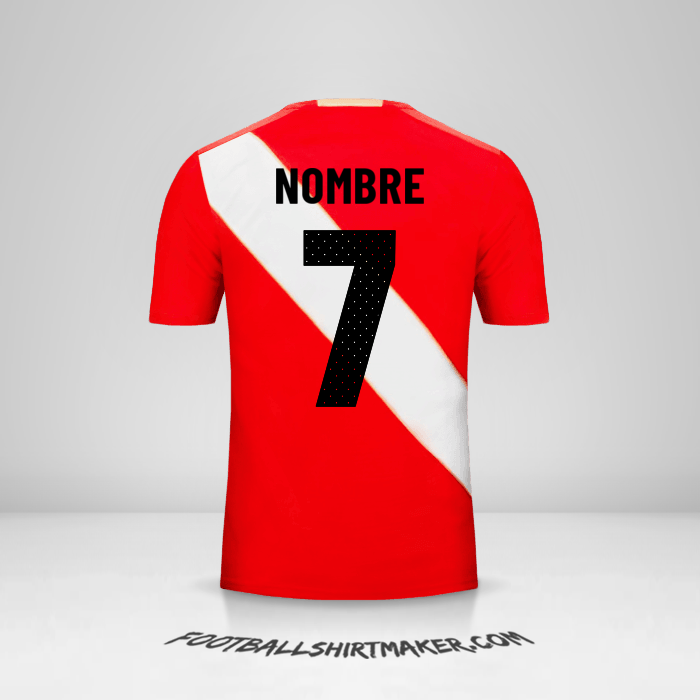 Jersey Peru 2018 Visita -  nombre - 7