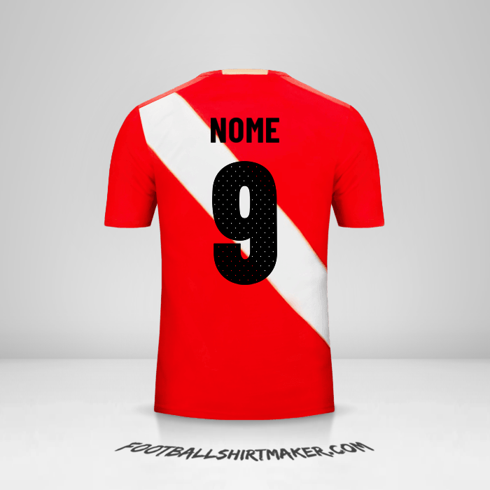 Maglia Perù 2018 Seconda -  nome - 9