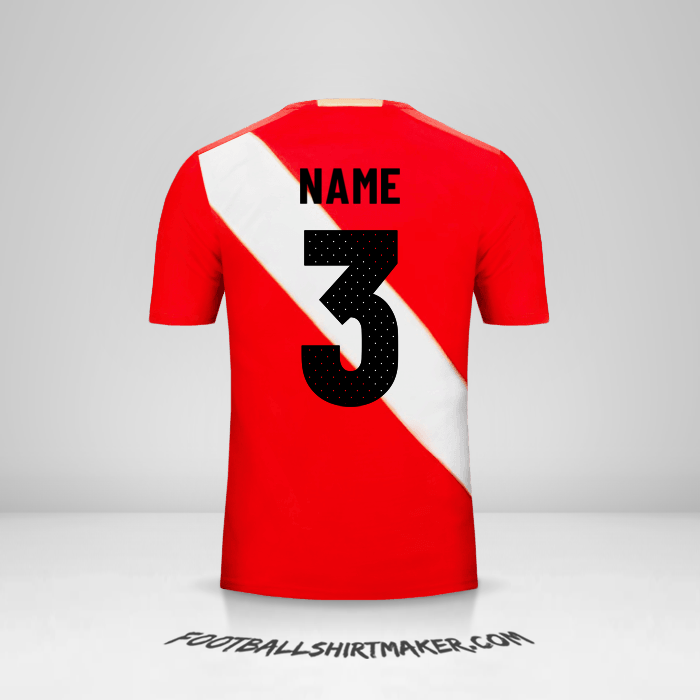 Jersey Peru 2018 Away -  name - 3