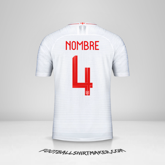 Camiseta Inglaterra 2018 -  nombre - 4
