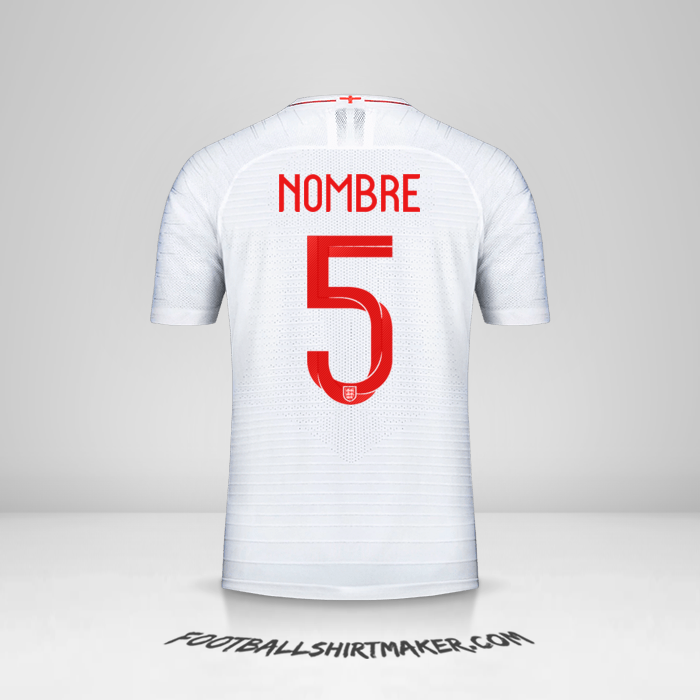 Camiseta Inglaterra 2018 -  nombre - 5